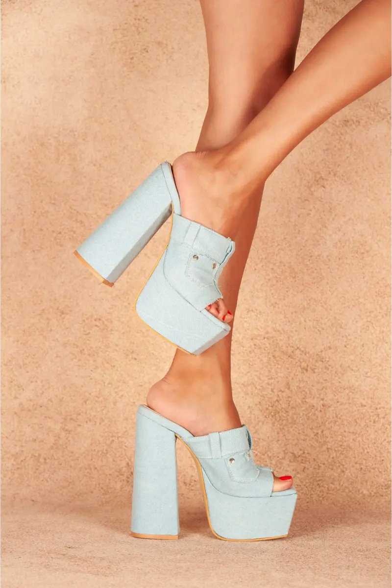 Mambo Denim Topuk Terlik — 3