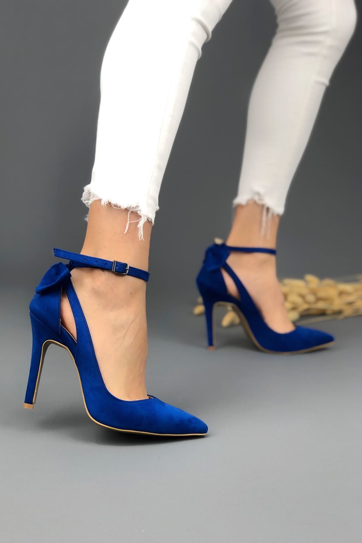 Luther Papyonlu Sax Mavi Kadın Ayakkabı