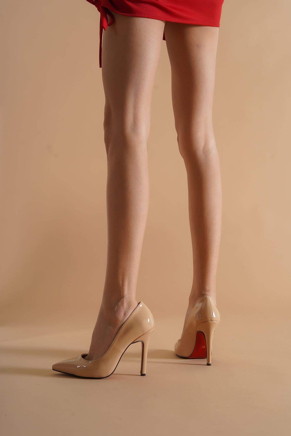 Tokyo Nude Rugan Kadın Topuklu Ayakkabı Stiletto