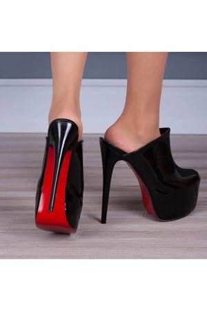 Olga Siyah  Kadın Yüksek Topuklu Ayakkabı