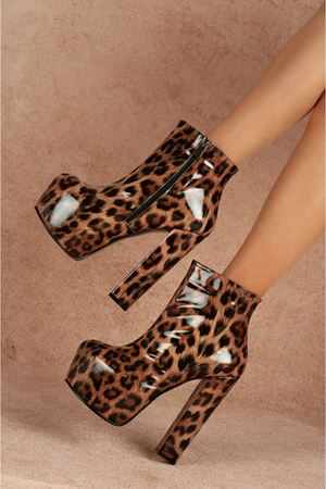 Pedro Leopar Rugan Topuklu Kadın Bot