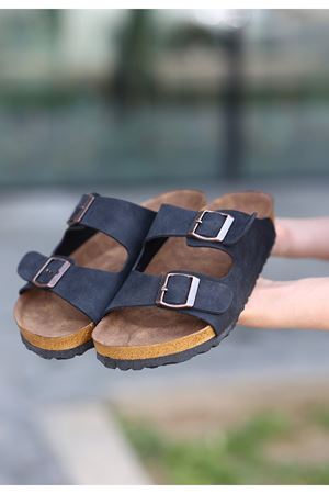 Rıno Siyah  Nubuk Terlik