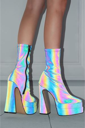 Spica Reflöktör Çift Platform Özel Tasarım Kadın Ayakkabı