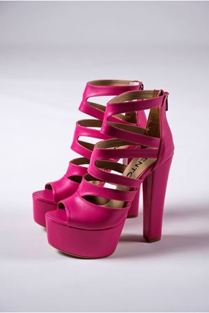 Fuşya Tasarım Platform Kadın Ayakkabı Leila