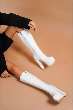 Lily Fermuarlı Yüksek Topuklu Kadın Çizme