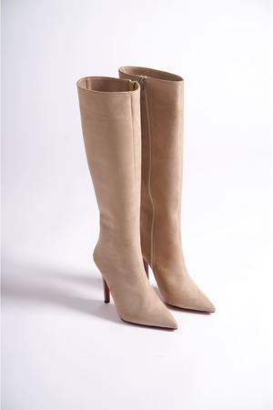 Ten Süet Tasarım Kadın Çizme Yüksek Topuklu Ayakkabı Limbo