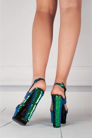 Sofia Pul Payet  Yüksek Topuklu Kadın Ayakkabı