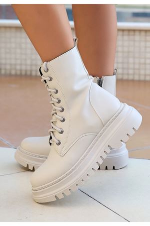 Toan Bej Cilt Bağcıklı Bot