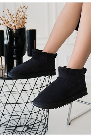 Elsa Siyah Süet Bot