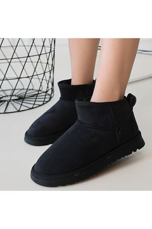 Elsa Siyah Süet Bot