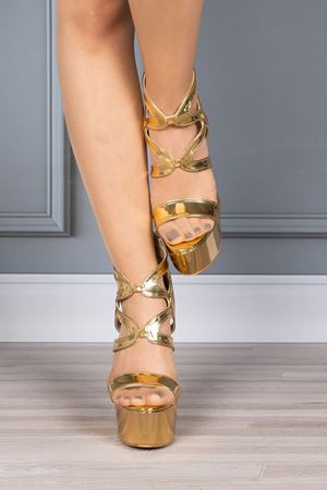 Gold Magusa Topuklu Kadın Ayakkabı