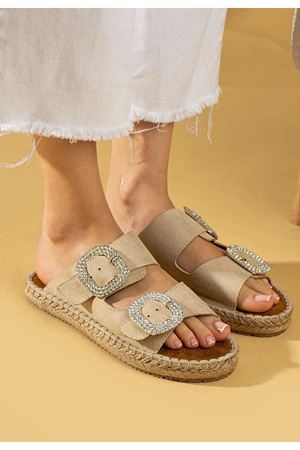 Hertas Bej Nubuk Tokalı Terlik