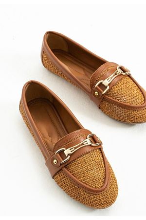 Rain Taba Cilt Babet Ayakkabı