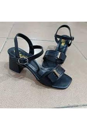 Ruty Siyah Cilt Topuklu Ayakkabı