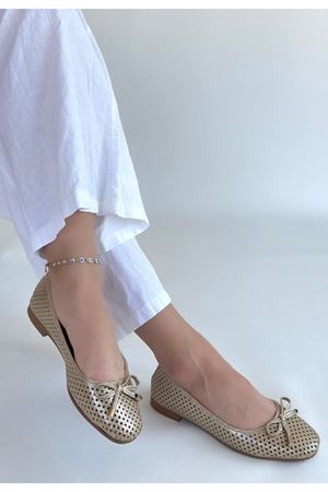 Icar Bej Cilt Babet Ayakkabı