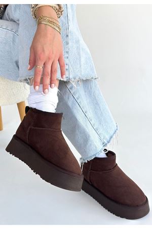 Linne Kahverengi Süet Bot