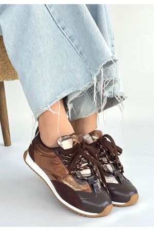 Ranu Kahverengi Cilt Paraşüt Detaylı Bağcıklı Spor Ayakkabı