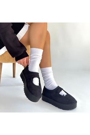 Carren Siyah Süet Bot