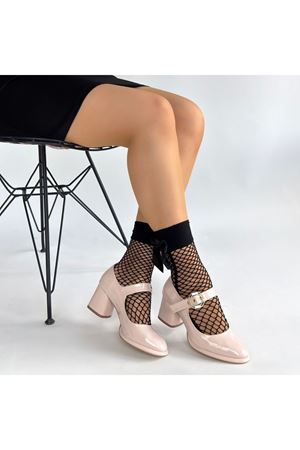 Weys Bej Rugan Topuklu Ayakkabı