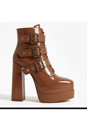 Kadın Platform Yüksek Topuklu Bot Gotik Taba Rugan