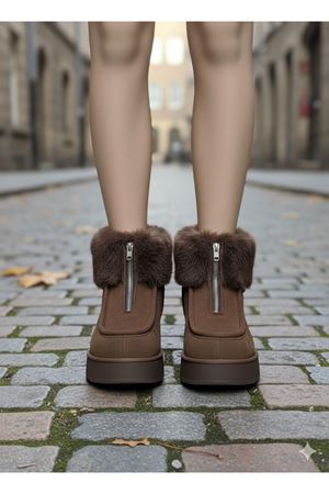 Zinya Kahverengi Süet Bot