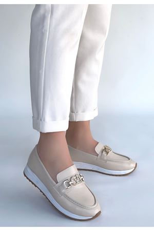 Otra Bej Cilt Babet Ayakkabı