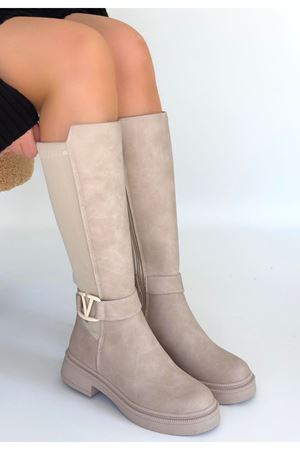 Diona Bej Nubuk Çizme
