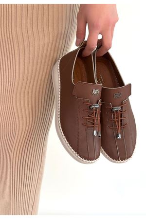 Warte Taba Deri Bağcıklı Spor Ayakkabı