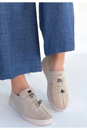 Warte Bej Süet Bağcıklı Spor Ayakkabı