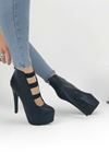 Brandy Siyah Cilt Topuklu Kadın Ayakkabı