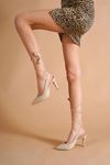 Meggie Ten Süet Topuklu Kadın Ayakkabı