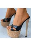 Jolie Siyah  Kadın Yüksek Topuklu Ayakkabı