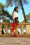 Kırmızı Cilt Alçak Topuklu Kadın Bot Kona