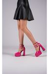 Auriss Fuşya Rugan Kadın Çift Platform Özel Tasarım Ayakkabı